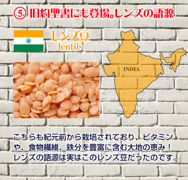 インドのレンズ豆